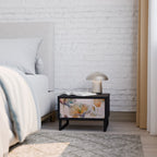 SOFTEN POPPY Nachttisch in Schwarz