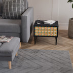 FLORAL DECOR Nachttisch in Schwarz