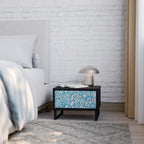 BLOOMY MORNING Nachttisch in Schwarz