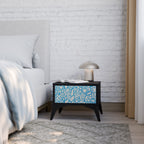 BLOOMY MORNING Nachttisch in Schwarz