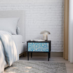 BLOOMY MORNING Nachttisch in Schwarz