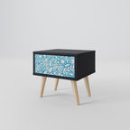BLOOMY MORNING Nachttisch in Schwarz