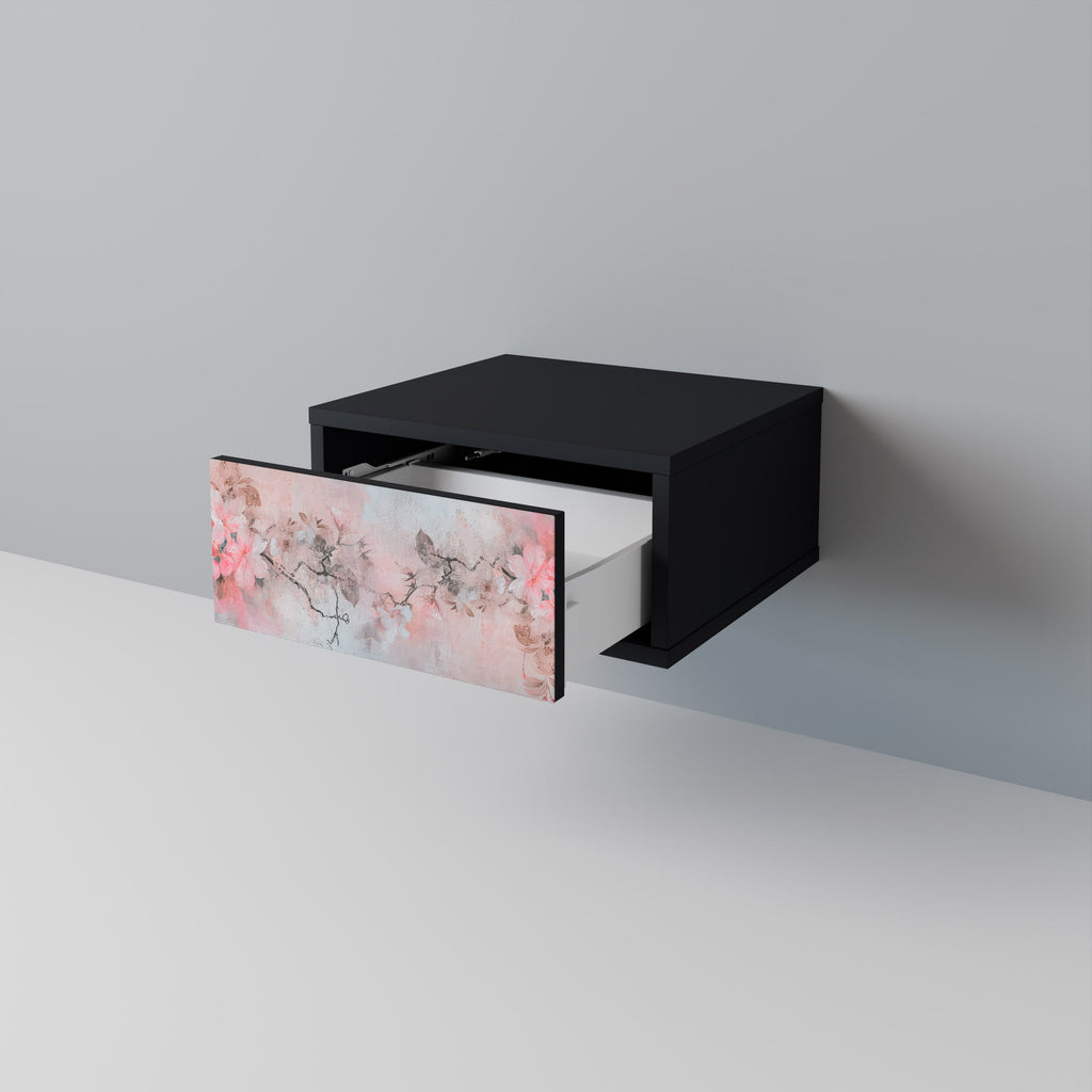 CHERRY BLOSSOM Nachttisch in Schwarz