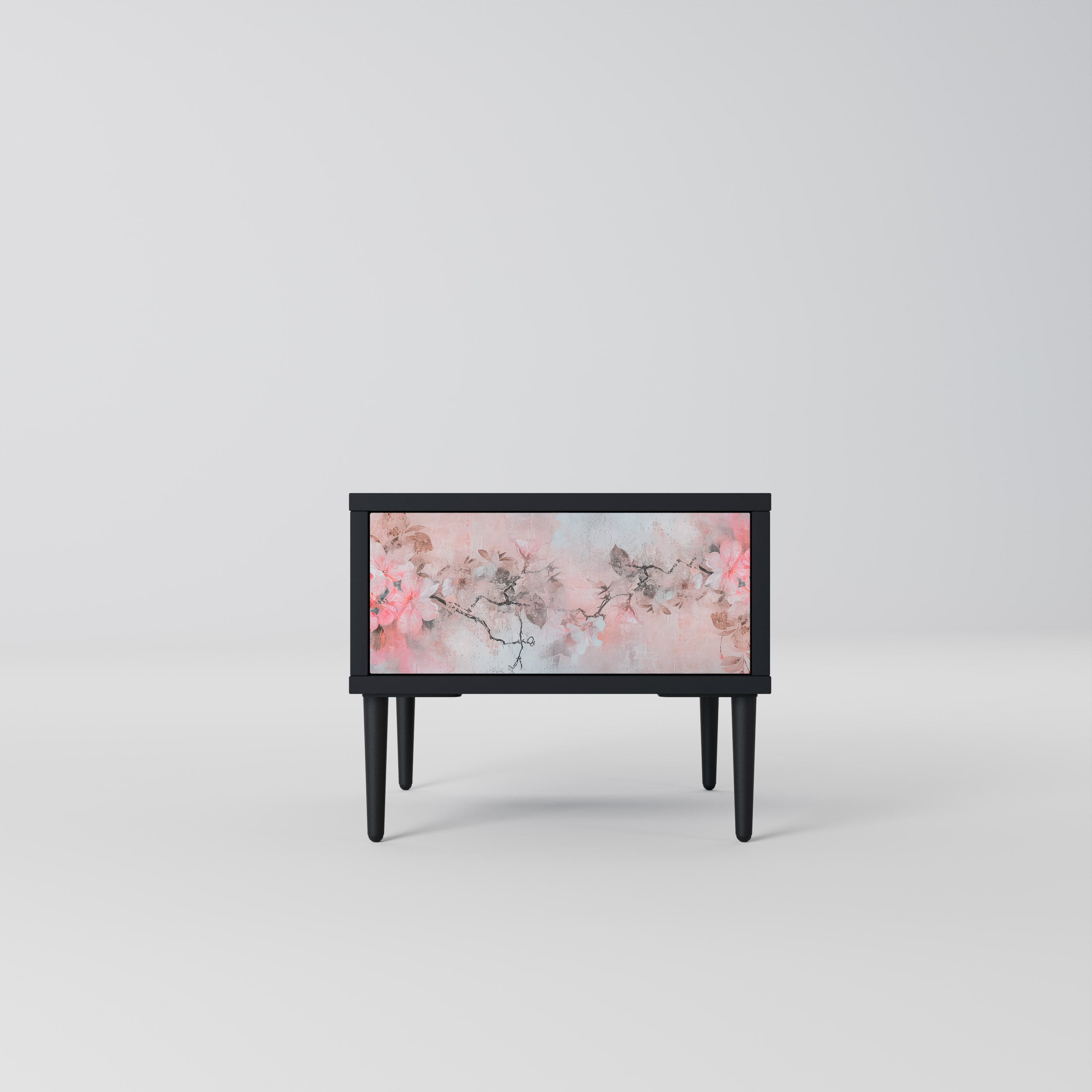 CHERRY BLOSSOM Nachttisch in Schwarz