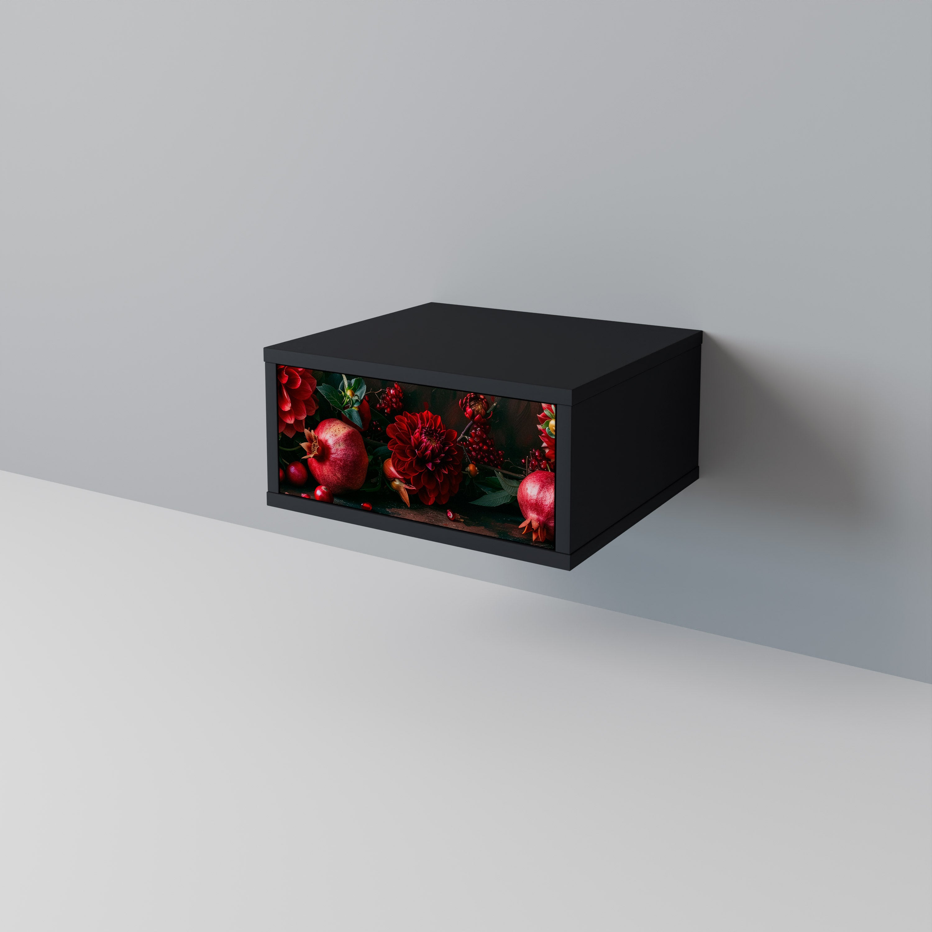 DAHLIAS AND POMEGRANATES Nightstand