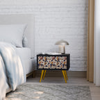 EMINENT HOOPOE Nachttisch in Schwarz