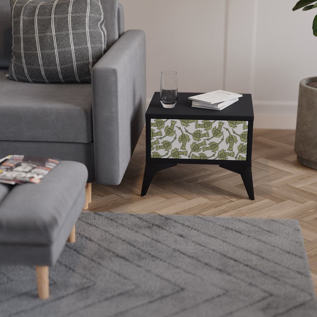 SEEDLING SONGBIRD Nachttisch in Schwarz