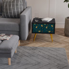 AUTUMN INSECTS Nachttisch in Schwarz