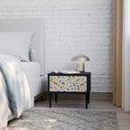 COLORFUL INSECTS Nachttisch in Schwarz