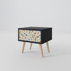 COLORFUL INSECTS Nachttisch in Schwarz