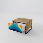 PRISM CONCUSSION Nachttisch in Eiche-Optik