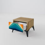 PRISM CONCUSSION Nachttisch in Eiche-Optik