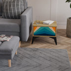 PRISM CONCUSSION Nachttisch in Eiche-Optik