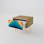 PRISM CONCUSSION Nachttisch in Eiche-Optik