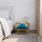 PRISM CONCUSSION Nachttisch in Eiche-Optik