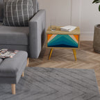 PRISM CONCUSSION Nachttisch in Eiche-Optik