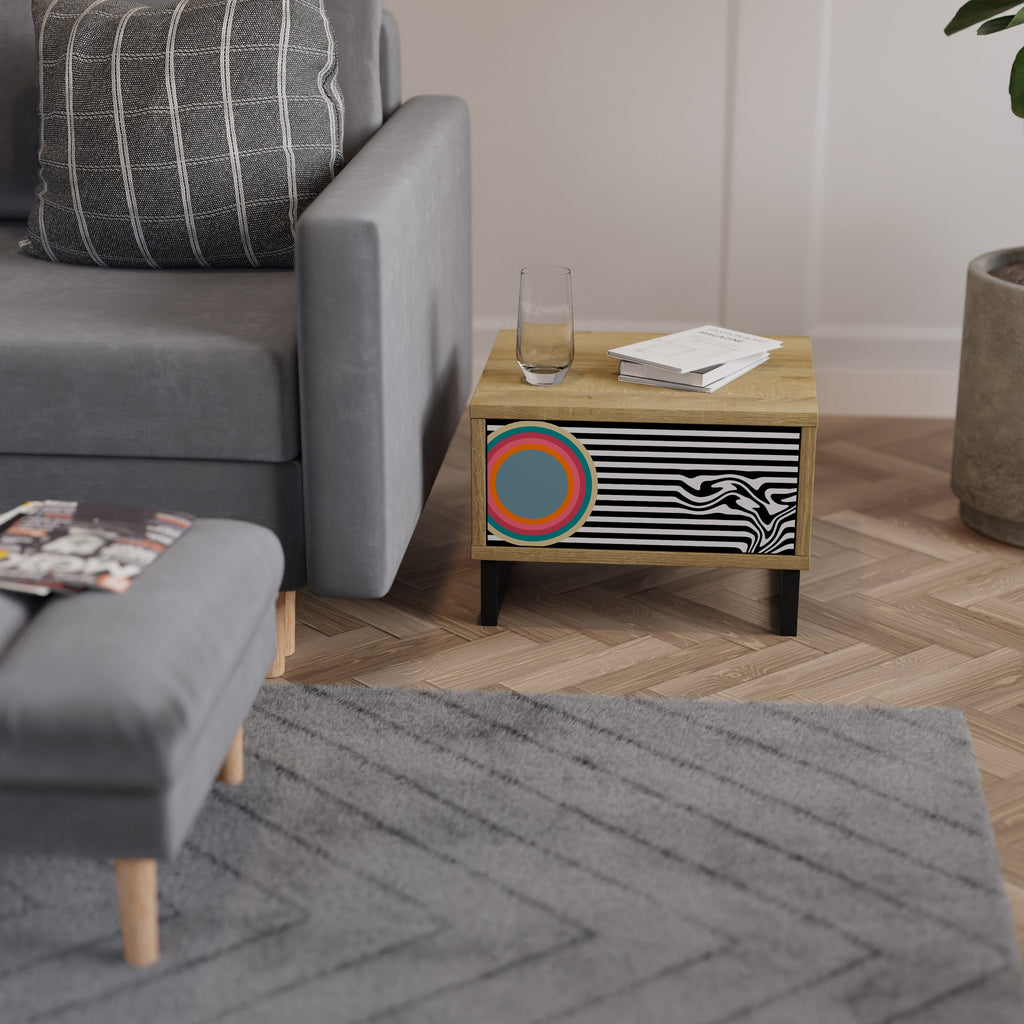 SPECTRA SHOWCASE Nachttisch in Eichenoptik
