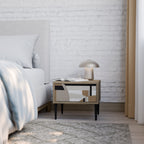 DELICATE MEMENTO Nachttisch in Eiche-Optik