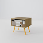 DELICATE MEMENTO Nachttisch in Eiche-Optik