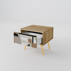 DELICATE MEMENTO Nachttisch in Eiche-Optik