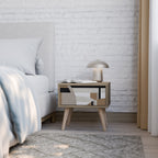 DELICATE MEMENTO Nachttisch in Eiche-Optik