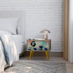 KANAGAWA BEAUTY Nachttisch in Eiche-Optik