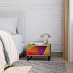 VIVID GEOMETRY Nachttisch in Eiche-Optik