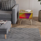 VIVID GEOMETRY Nachttisch in Eiche-Optik