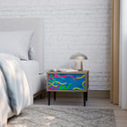 STREAMER TANGLE Nachttisch in Eiche-Optik