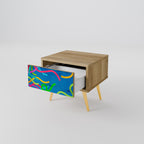 STREAMER TANGLE Nachttisch in Eiche-Optik