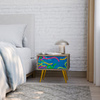 STREAMER TANGLE Nachttisch in Eiche-Optik