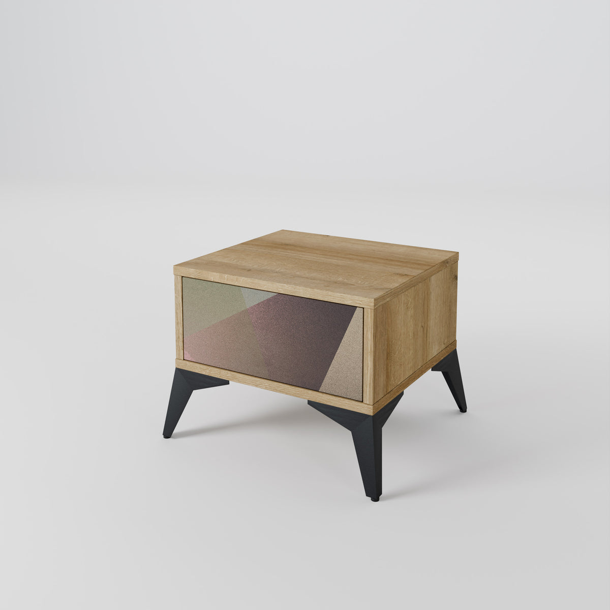 BEIGE GEOMETRY Nachttisch