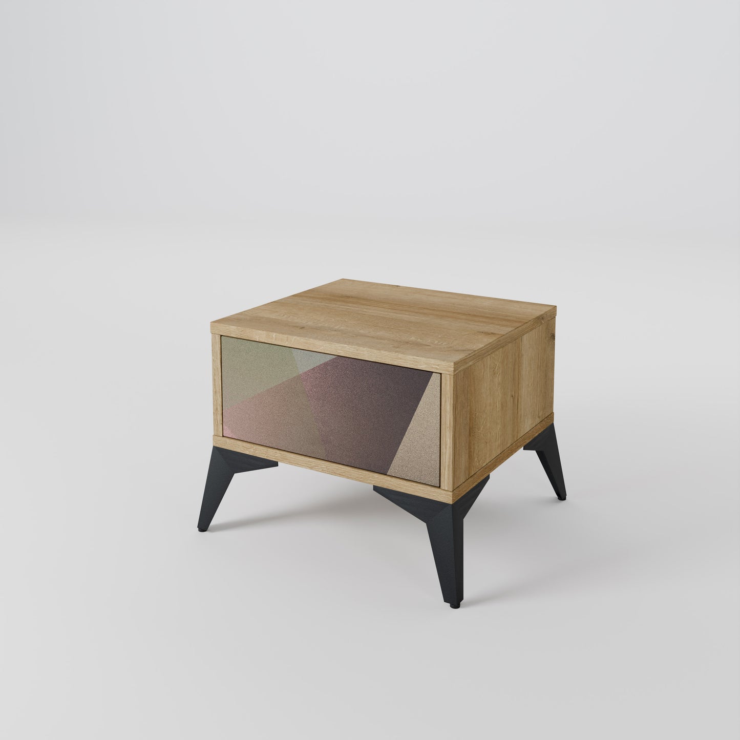 BEIGE GEOMETRY Nachttisch