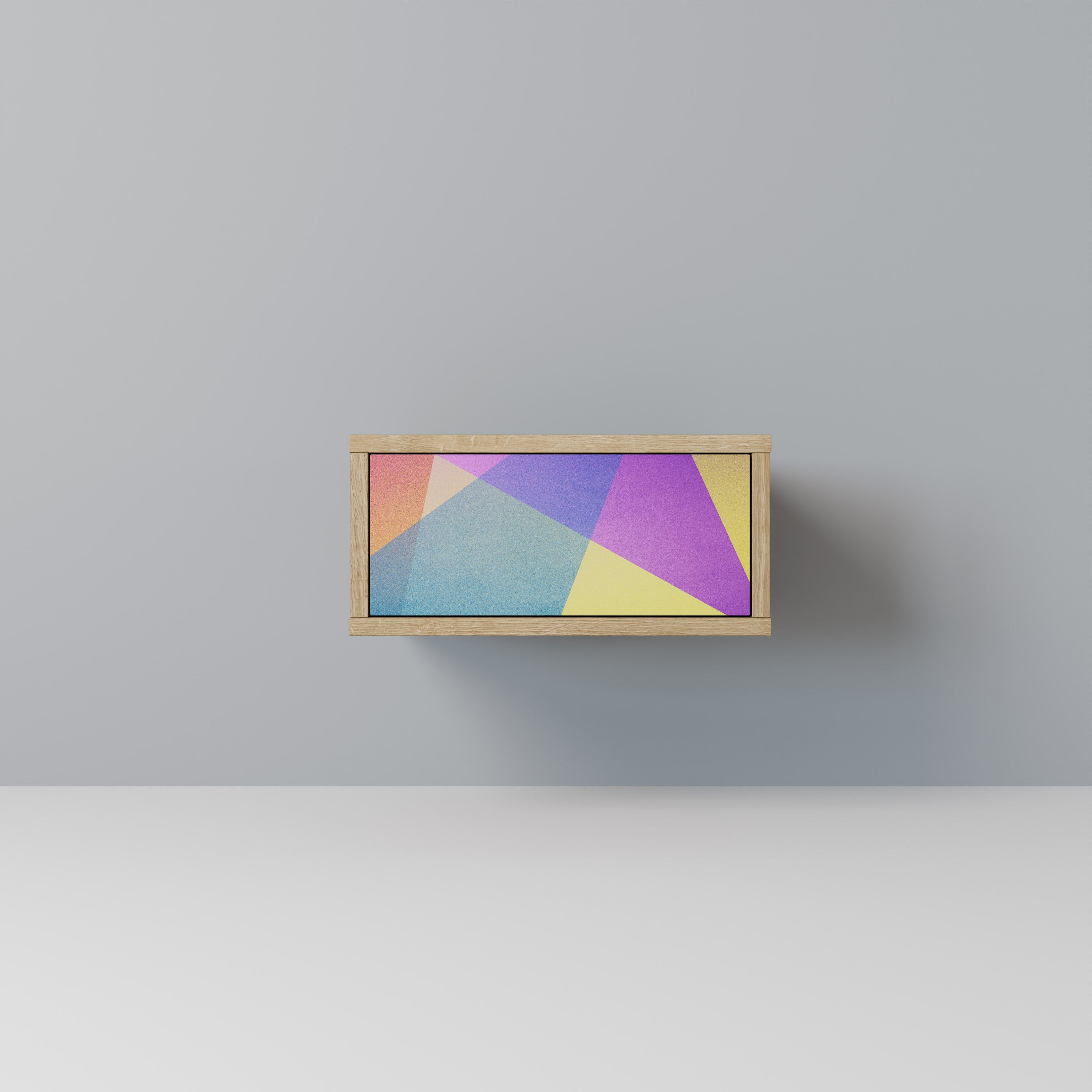 BRIGHT GEOMETRY Nachttisch in Eichenoptik