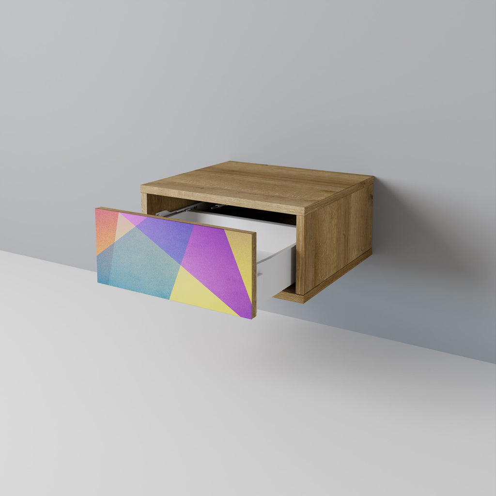 BRIGHT GEOMETRY Nachttisch in Eichenoptik