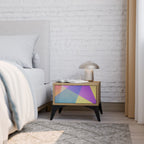 BRIGHT GEOMETRY Nachttisch in Eiche-Optik