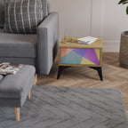 BRIGHT GEOMETRY Nachttisch in Eiche-Optik