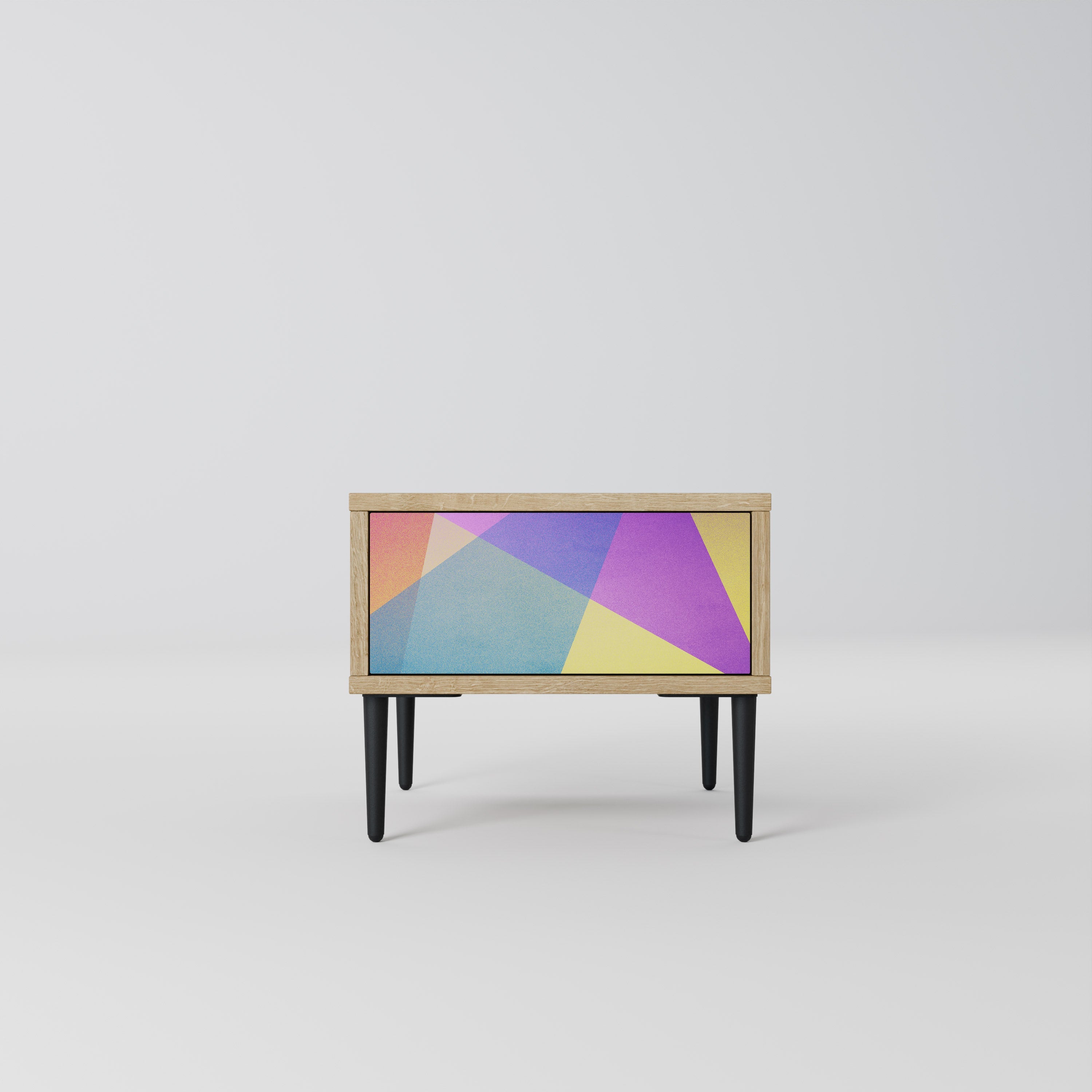 BRIGHT GEOMETRY Nachttisch in Eichenoptik