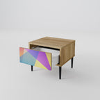 BRIGHT GEOMETRY Nachttisch in Eiche-Optik