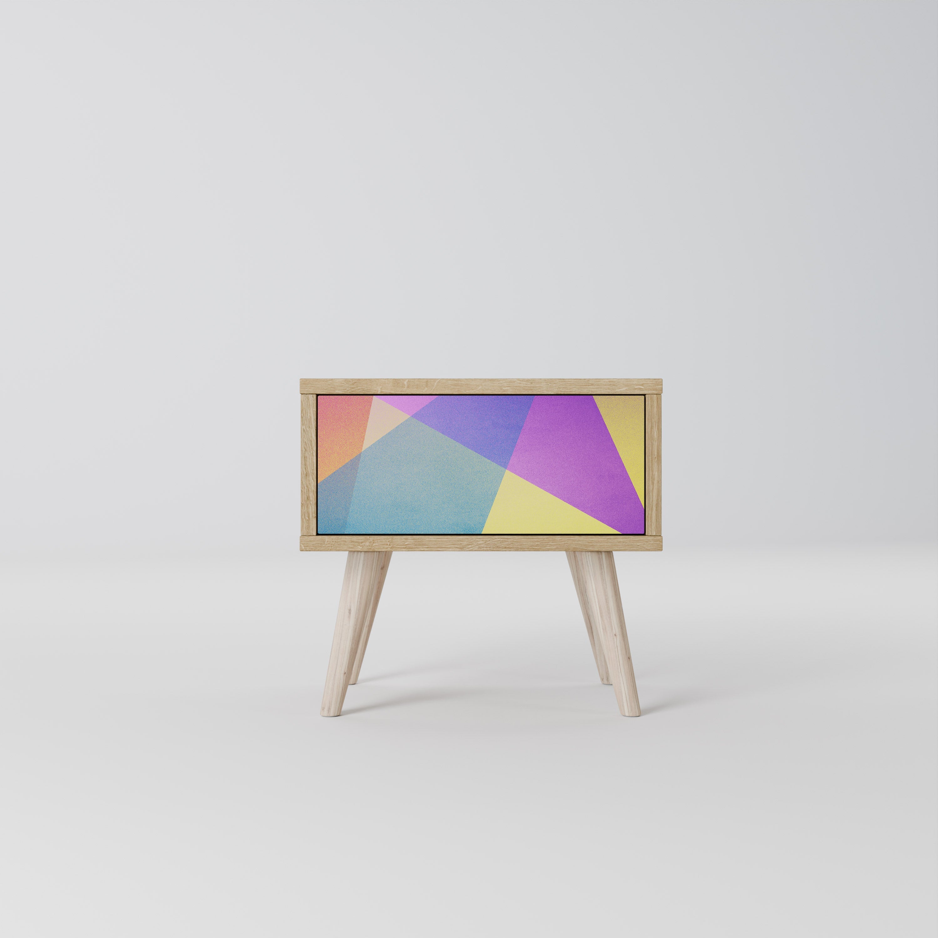 BRIGHT GEOMETRY Nachttisch in Eichenoptik