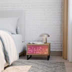 IRREGULAR PINK Nachttisch in Eiche-Optik