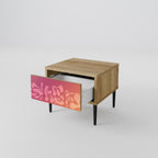 IRREGULAR PINK Nachttisch in Eiche-Optik