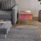 IRREGULAR PINK Nachttisch in Eiche-Optik