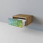 IRREGULAR BLUE Nachttisch in Eiche-Optik