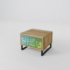 IRREGULAR BLUE Nachttisch in Eiche-Optik