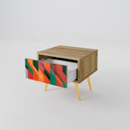 MAKESHIFT ARTISTRY Nachttisch in Eiche-Optik