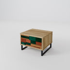 EARTHY FIGURES Nachttisch in Eiche-Optik