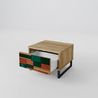 EARTHY FIGURES Nachttisch in Eiche-Optik