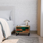 EARTHY FIGURES Nachttisch in Eiche-Optik