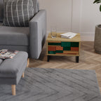 EARTHY FIGURES Nachttisch in Eiche-Optik